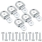 Anneaux darrimage en d 6 pcs fixation inox sangle darrimage pour remorque voiture hamac