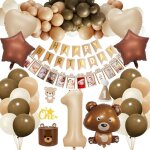 Anniversaire 1 an decoration garcon deco anniversaire 1 an avec ballon anniversaire 1 an banni�re joyeux ...