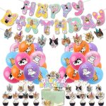 Anniversaire banni�re chat mignon d�coration de cupcake deco anniversaire chat fournitures de f�te pour ...