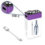 Ansmann e - block usb - c batterie usb - c® li - ion 400 mah 9 v 1 pc(s) Ansmann e - block usb - c batterie usb - c® li - ion 400 mah 9 v 1 pc(s)