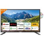 Antarion smart tv 215 (55 cm) android 14 connect� wifi + bluetooth + dvd - 12v / 24v / 220v - camping ...