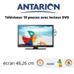 Antarion télévision tv + dvd led 19 hd led 12v / 24v / 220v camping car Antarion télévision tv + dvd led 19 hd led 12v / 24v / 220v camping car