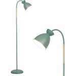 Lampadaire led anten vert abat - jour ovale classique moderne orientable sur 360 hauteur 159 cm (ampoule ...