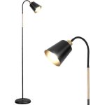 Antenlicht lampadaire liseuse e27 max. 60w orientable lampe sur pied rtro industriel en mtal h159m ...