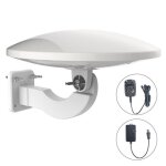 Antenne amplifie - 1byone - 32db - rception omnidirectionnelle - porte 120km - extrieure