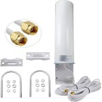 Antenne 4g lte exterieur mimo omnidirectionnel �tanche 698 - 2700 mhz 3g / 4g lte connecteur sma crc9 ...