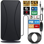 Antenne dvb - t / dvb - t2 hd 4k dvb - t & dvb - t2 avec amplificateur porte de 600 km antenne hdtv ...