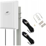 Antenne extérieure 4g / 5g lte mimo kaser v3 ? gain 7 - 12 dbi 2x10m câble connecteurs n / sma / ts9 Antenne extérieure 4g / 5g lte mimo kaser v3 ? gain 7 - 12 dbi 2x10m câble connecteurs n / sma / ts9