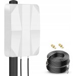 Antenne extrieure 4g / 5g nelawya mimo directionnelle 700?3800 mhz 12 dbi cble 10 m ts9 / sma pour ...