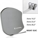 Antenne multisatellite - cahors - smc bisat - 3 sorties - gain 37, 5 db - astra 19, 2° 23, 5° 28, 2° Antenne multisatellite - cahors - smc bisat - 3 sorties - gain 37, 5 db - astra 19, 2° 23, 5° 28, 2°