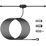 Antenne radio fm antenne dipôle 75 ohm avec connecteur de type f câble dextension 3m pour système de ... Antenne radio fm antenne dipôle 75 ohm avec connecteur de type f câble dextension 3m pour système de ...