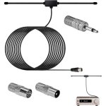 Antenne radio fm antenne dip�le 75ohm avec connecteur de type f c�ble dextension 3mantenne fm pour tuner ...