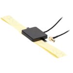 Antenne de toit dab - adnauto - amplificateur 12vdc - 3. 5m - universelle - noir