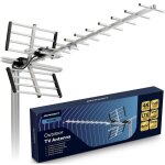 Antenne tv extérieure - berdsen bd - 951 - ultra hd 4k - filtre lte - portée 80 km Antenne tv extérieure - berdsen bd - 951 - ultra hd 4k - filtre lte - portée 80 km