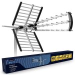 Antenne tv ext�rieure directionnelle - janshop - ultra hd 4k - port�e jusqu� 80 km - compatible dvb - ...