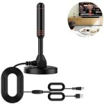Antenne tv hd num�rique base magn�tique et c�ble coaxial int�rieur ext�rieur tnt