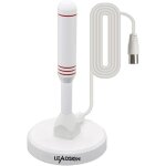 Antenne tv portable int�rieur / ext�rieur avec base magn�tique r�ception � 360� antenne tv num�rique ...