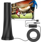 Antenne tv puissante tnt hd antenne tv int�rieure avec amplificateur de signal � gain �lev� r�ception ...