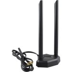 Antenne wifi 2. 4ghz / 5. 8ghz omnidirectionnelle base magntique puissante avec cble dextension rg174 ...