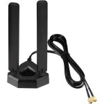 Antenne wifi 6e tri - bande 24 ghz 58 ghz 6ghz antenne wlan routeur pc rp - sma base magn�tique avec ...