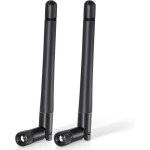 Antenne wifi rp - sma 24 ghz / 5 ghz / 58 ghz mimo 3 dbi (lot de 2) pour routeur wifi carte r�seau sans ...