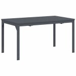 ?anthracite? table de jardin design balcon 4 places - gris foncé 180 x 80 x 76 cm aluminium soldes93306 ... ?anthracite? table de jardin design balcon 4 places - gris foncé 180 x 80 x 76 cm aluminium soldes93306 ...