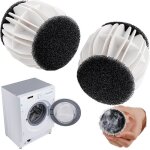 Anti attrape poils machine a laver - enleve poil animaux rutilisable 2 pices balle de lavage boule ...