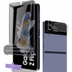 Anti - espion protection dcran pour galaxy z flip 4 film flexible tpu x 1 + arrire verre tremp x 1 ...