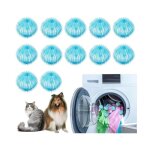 Anti poils machine laver lot de 12 attrape poils rutilisable pour linge enleve poil animaux boule de ...