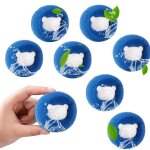 Anti poil machine  laver 8 pices attrape poils machine a laverenleve poil animaux rutilisable balle ...