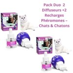 Anti - stress chat ? 2 diffuseurs + 2 recharges phéromone naturelle Anti - stress chat ? 2 diffuseurs + 2 recharges phéromone naturelle