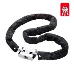 Antivol a chaine 1. 2m maillon diam 0. 55cm avec cadenas?en acier