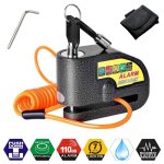 Antivol moto bloque disque avec alarme de 110db antivol scooter bloc disque moto alarme pour moto - vlo ...