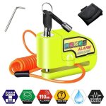 Antivol moto bloque disque avec alarme de 110db antivol scooter bloc disque moto alarme pour moto - v�lo ...
