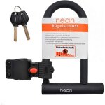 Antivol de v�lo en u avec support et 2 cl�s de s�curit� � 12 mm 207 x 138 mm noir