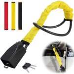 Antivol voiture volant anti vol auto scuritverrouillage universel antivol du volant en acier inoxydable ...