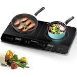 Aobosi plaque de cuisson table de cuisson  induction double portable commande par capteur et plateau ...