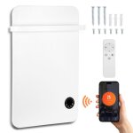 Aopunly 400w chauffage infrarouge - serviettes chauffage - wifi y app - pour les salons les salles de ...