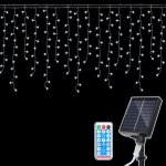 Aopunly 5m guirlande lumineuse rideau solaire extérieur lumineux 200 led noël décoratives jardin fêtes ... Aopunly 5m guirlande lumineuse rideau solaire extérieur lumineux 200 led noël décoratives jardin fêtes ...
