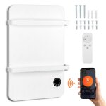 Aopunly 600w chauffage infrarouge - serviettes chauffage - wifi y app - pour les salons les salles de ...