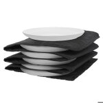 Aopunly chauffe - assiettes lectrique 34 x 30 cm pouvant accueillir jusqu 12 assiettes de 32 cm noir ...