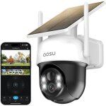 Aosu 2k camera surveillance wifi exterieure sans fil camera solaire wifi exterieur 3mp 360�panoramique ...