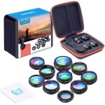 Apexel kit dobjectifs 10 en 1 pour t�l�phone objectif grand angle objectif macro