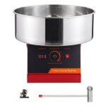 Appareil  barbe  papa - duoku - mhtjxm01h - 1000 w - bol en acier inoxydable - rouge