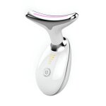 Appareil de beaut� visage et cou anti - rides lifting microcourant ems 3 niveaux dintensit� 7 lumi�res ...