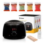 Appareil  cire - bolusso - 500 g - 5 types de grains - 50 btons - lotion aprs - cire