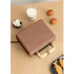 Appareil � croque - monsieur et gaufrier - create - stone studio - plaques interchangeables - compact ...