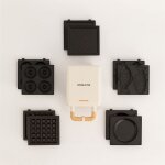 Appareil � croque - monsieur gril et gaufrier - create - pack stone studio - plaques interchangeables ...