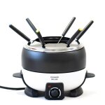 Appareil  fondue lectrique - alpina - cuisinier deluxe - 800w - caquelon 2l anti - adhsif - 6 fourchettes ...