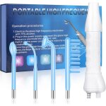 Appareil haute frquence esthetique haute frequence visage avec 4 bleu tubes high fre quency wand pour ...